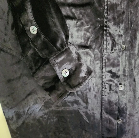 Equipment Womens Velvet Maxi Shirt Dress Size Menduim NEW - Picture 4 of 5